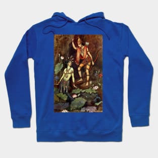 Arjuna and the River Nymph - Warwick Goble Hoodie